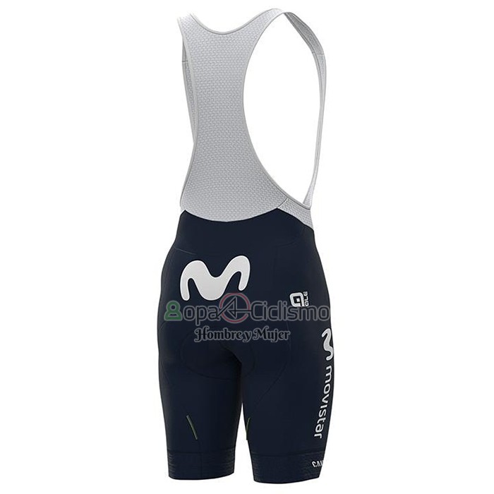 Movistar Ropa Ciclismo Culotte Corto 2021 Mangas Cortas Azul